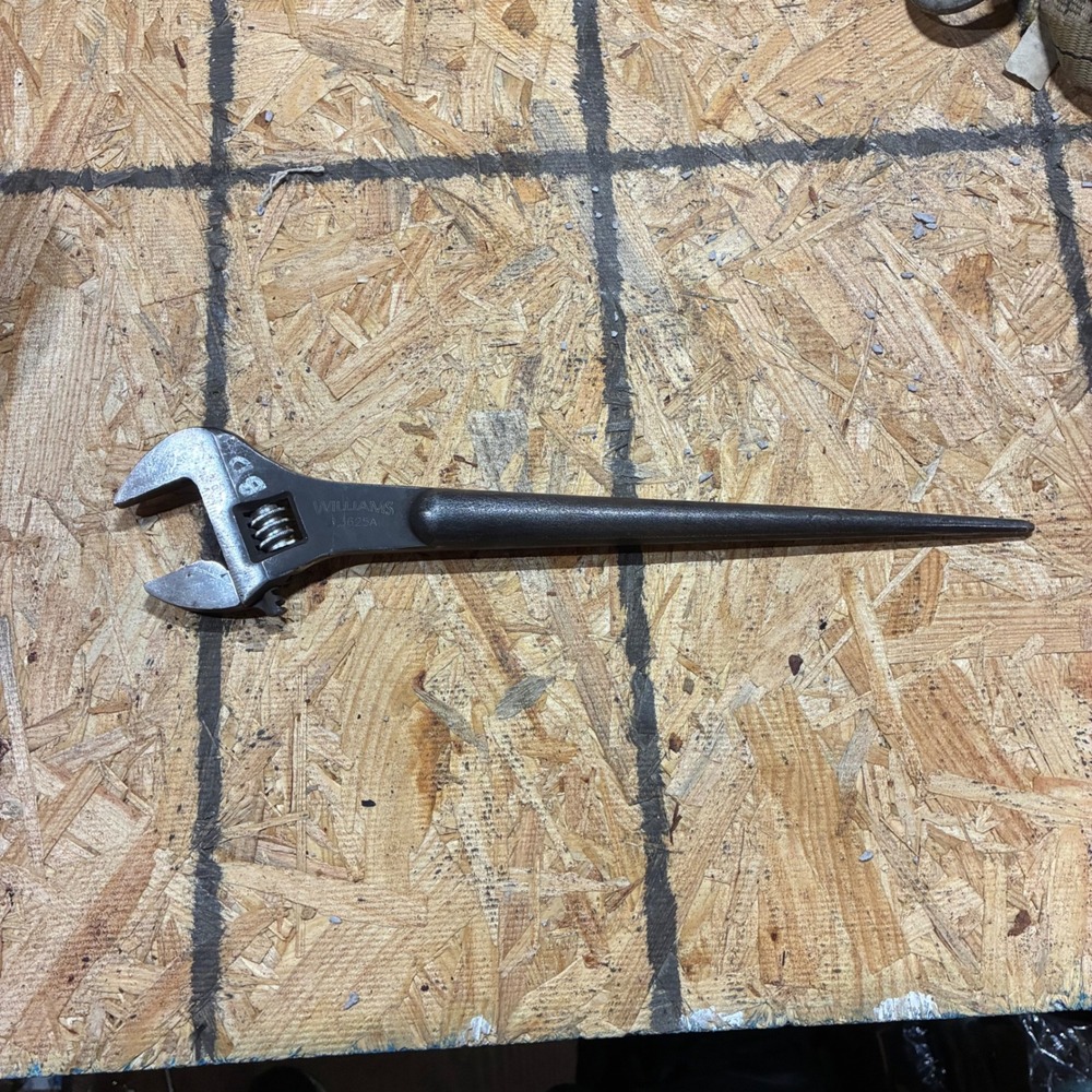 Williams Adjustable Spud Wrench 15" Black 13625A Structural Steel Tool
